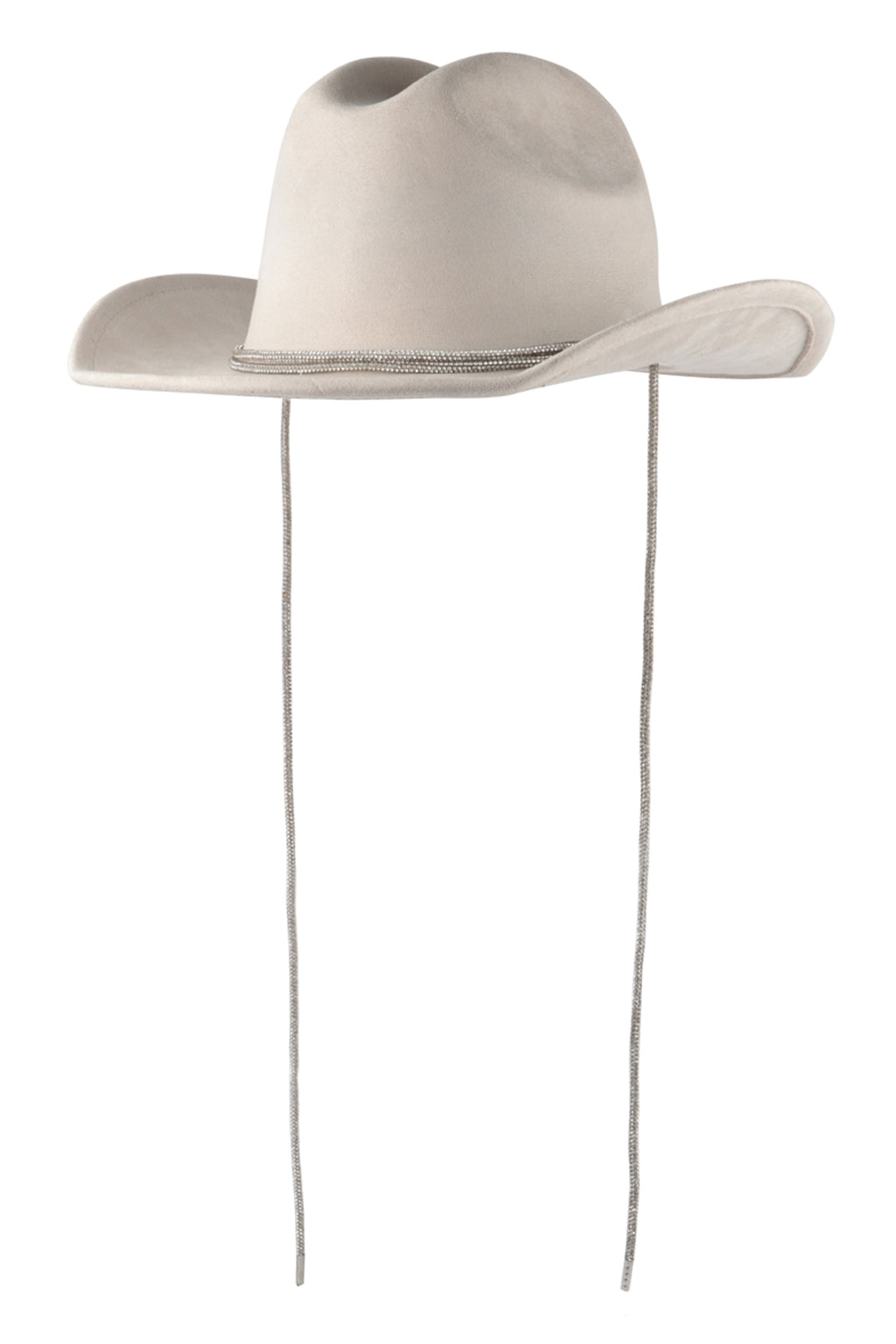 Fedora Fashion Brim Hat with Glitter Rhinestone Lace Ivory - Pack of 6