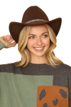 Fedora Classic Tribal Band Hat Brown - Pack of 6