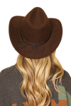 Fedora Classic Tribal Band Hat Brown - Pack of 6