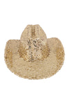 Glitter Solid Color Fedora Cowboy Hat Gold  - Pack of 6