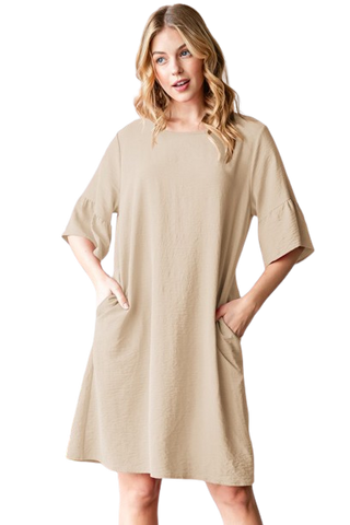 Plus Size Cut Out Detail Geo Contrast Knit Dress Brown - Pack of 6
