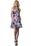 Plus Size Floral Print Dress with Ruffled and Side Pocket Mint - Pack of 6