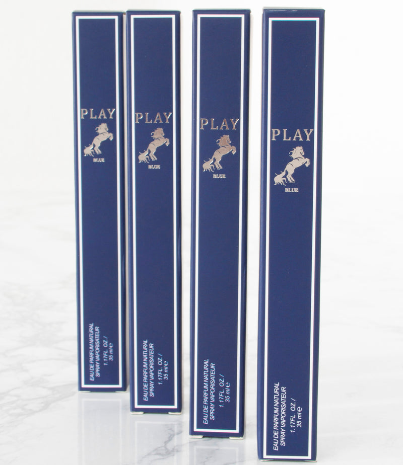 Play Blue Men Travel Size Fragrances - Pack of 4