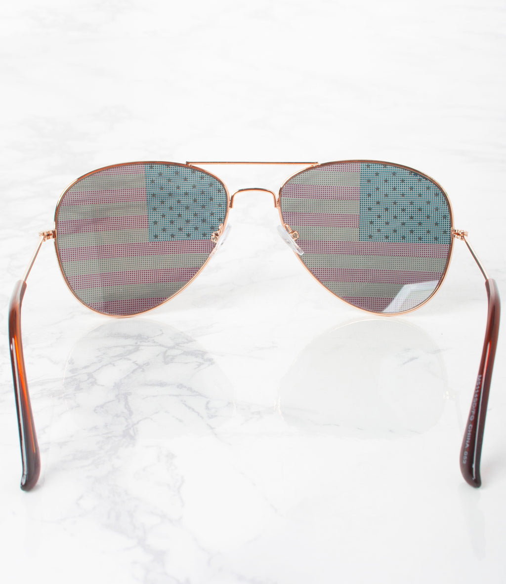 Wholesale Americana Aviator Sunglasses - M5114SD/FG- Pack of 12