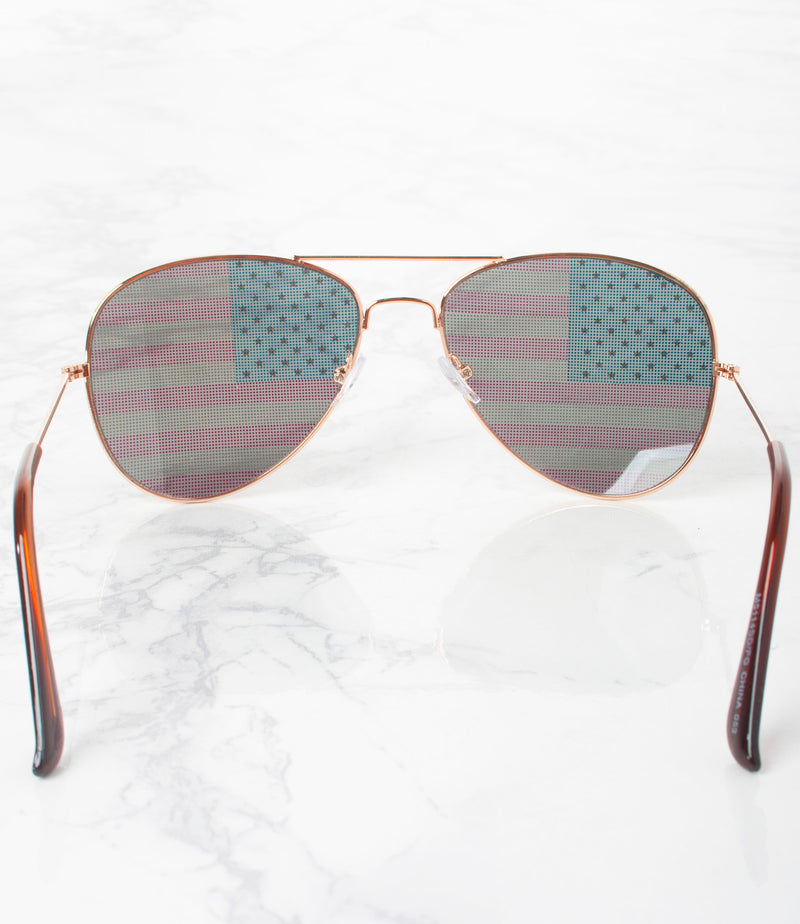 Wholesale Americana Aviator Sunglasses - M5114SD/FG- Pack of 12