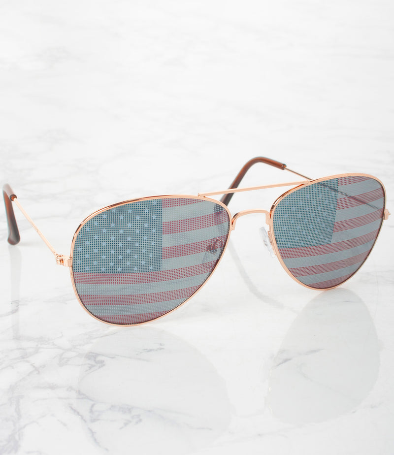 Wholesale Americana Aviator Sunglasses - M5114SD/FG- Pack of 12 for Sale