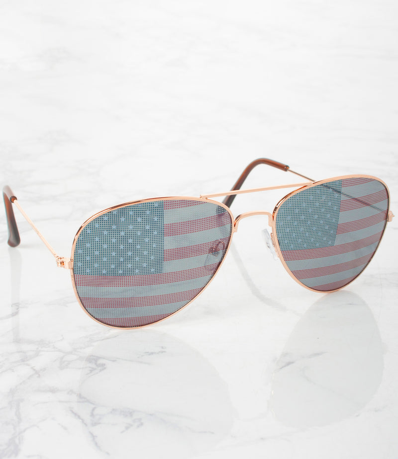 Wholesale Americana Aviator Sunglasses - M5114SD/FG- Pack of 12