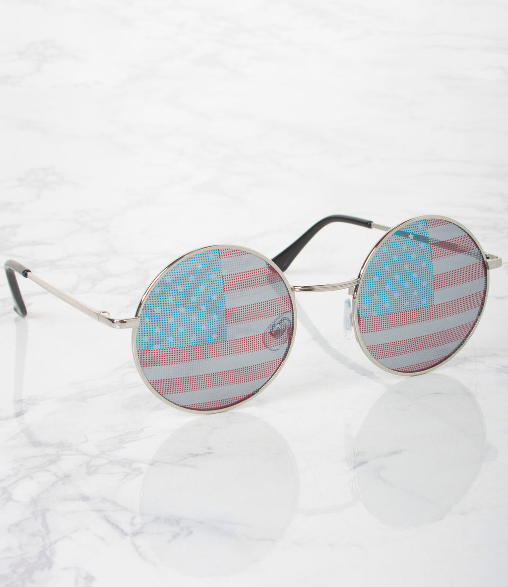 Wholesale Americana Round Sunglasses - M22379AP/FG- Pack of 12