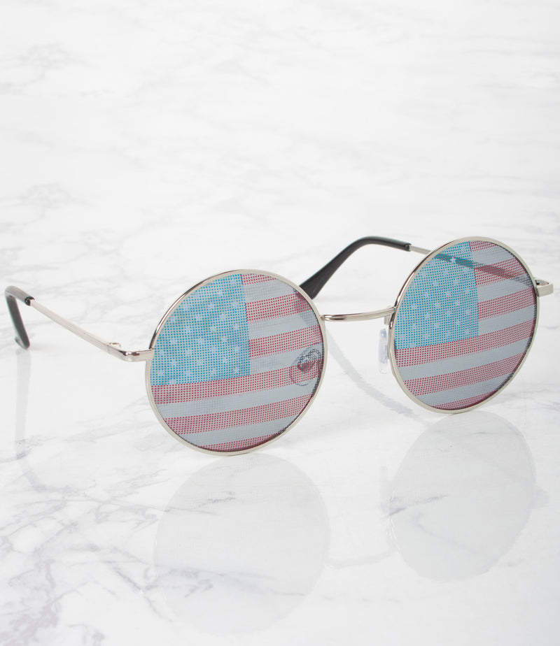 Wholesale Americana Round Sunglasses - M22379AP/FG- Pack of 12