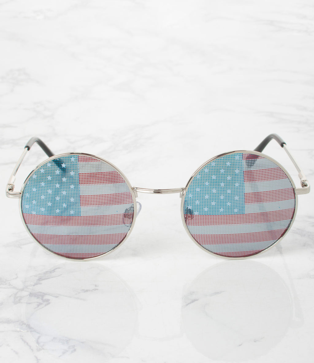 Wholesale Americana Round Sunglasses - M22379AP/FG- Pack of 12