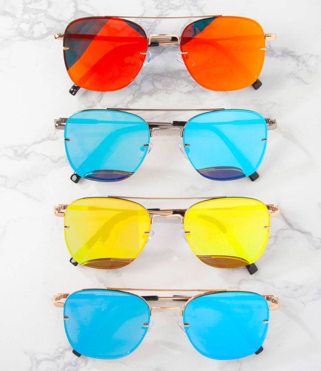 Wholesale Aviator Sunglasses - MP01970RV - Pack of 12