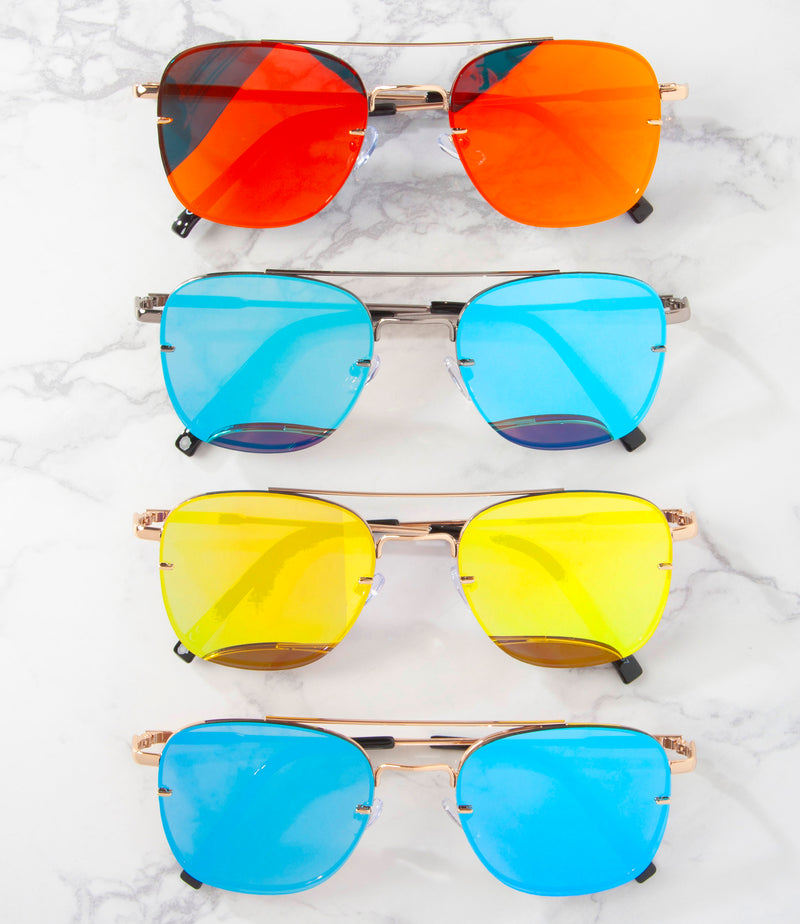 Wholesale Aviator Sunglasses - MP01970RV - Pack of 12