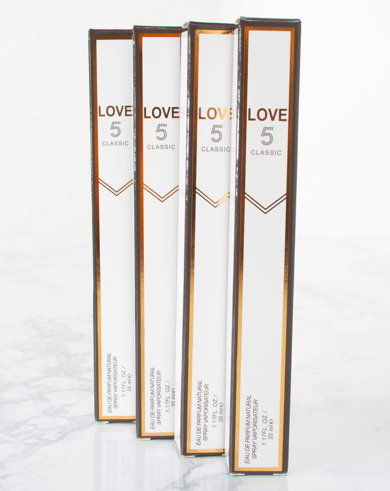 Classic Love 5 Women - Pack of 4 ($24) - Wholesale Perfumes