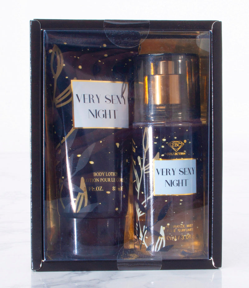 VERY SEXY NIGHT BODY LOTION & BODY SPRAY SET - Pack Of 4