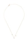 - Charm Star Rhinestone Chain Necklace Gold Crystal - Pack of 6