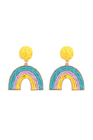 Western Boots Seed Bead Drop Earrings Red Blue - Pack of 6