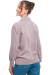 Corduroy Button Down Jacket with Pockets Grey - Pack of 6