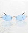 Single Color Sunglasses - M1630CP-BLUE - Pack of 6 - $3.50/piece