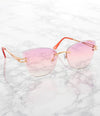 Single Color Sunglasses - RS21395AP/PINK - Pack of 6 - $3.25/piece