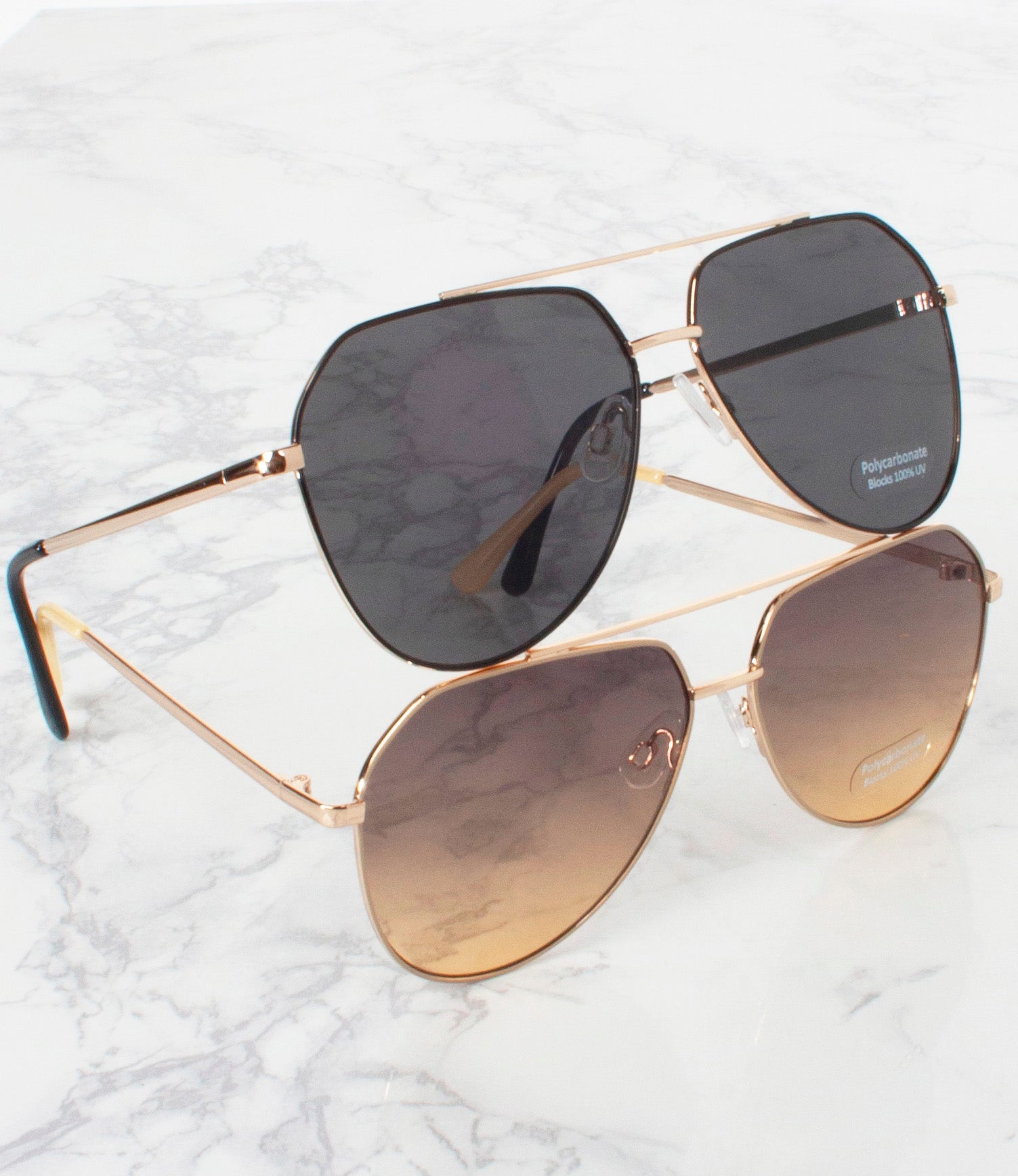 Fashion Sunglasses Bundle Sale in Black, Brown P30450 Thick Rim Retro Fashion Wholesale Sunglasses  main image 4