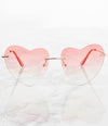 Single Color Sunglasses - M9768AP-CLEAR-TO-PINK - Pack of 6 - $4.25/piece