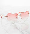 Single Color Sunglasses - M9768AP-CLEAR-TO-PINK - Pack of 6 - $4.25/piece