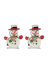 Snowman Light Up Earrings Multicolor - Pack of 6