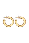 Grace Charm Hoop Drop Earrings Matte Gold - Pack of 6