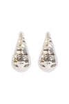 Fine Leaf Filigree Hook Earrings Matte Gold - Pack of 6