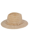 Chenille Pattern Fedora with Braided Band Beige - Pack of 6