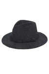 Chenille Pattern Fedora with Braided Band Black - Pack of 6