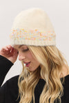 Confetti Solid Beanie Ivory - Pack of 6