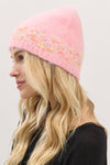 Confetti Solid Beanie Pink - Pack of 6