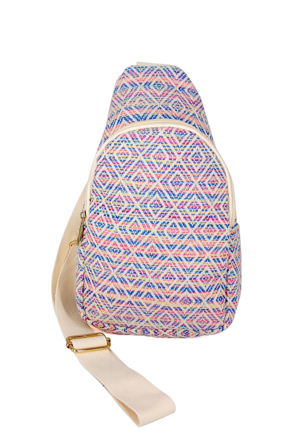Aztec Pattern Sling Bag Pink - Pack of 6