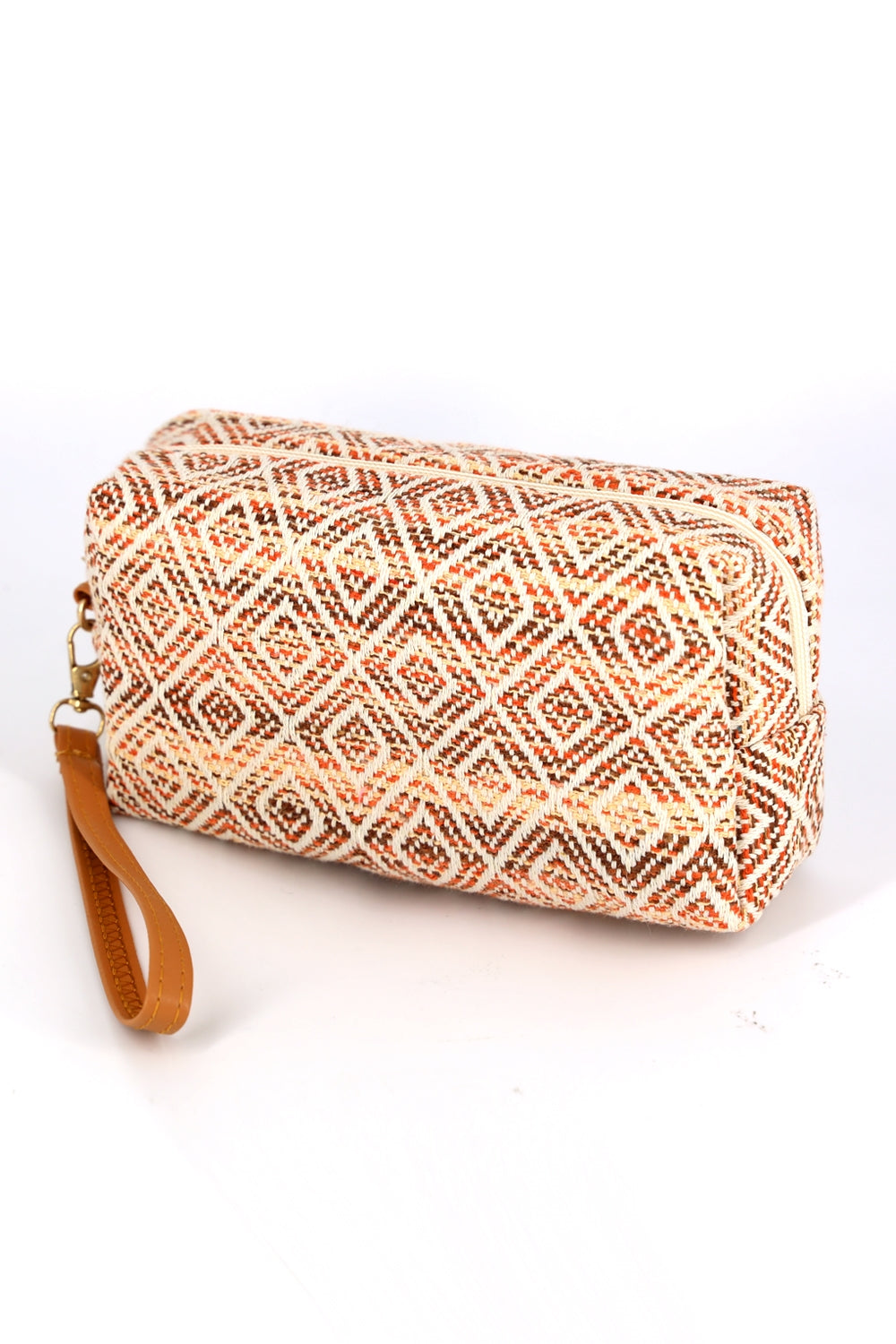 Aztec Pattern Pouch Wristlet Brown - Pack of 6