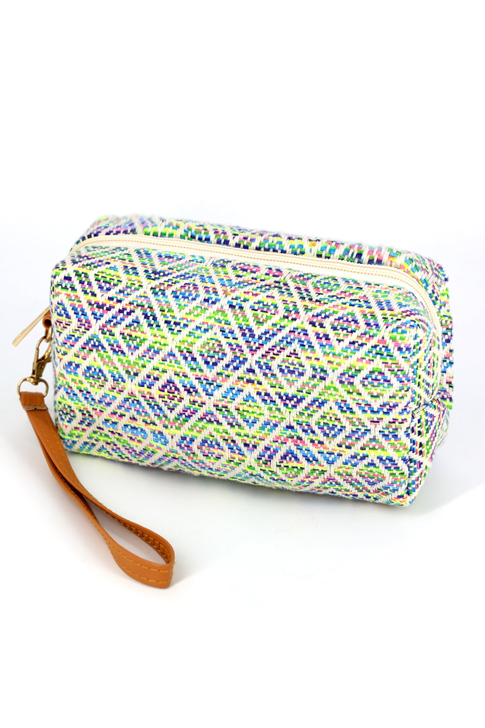 Aztec Pattern Pouch Wristlet Green - Pack of 6