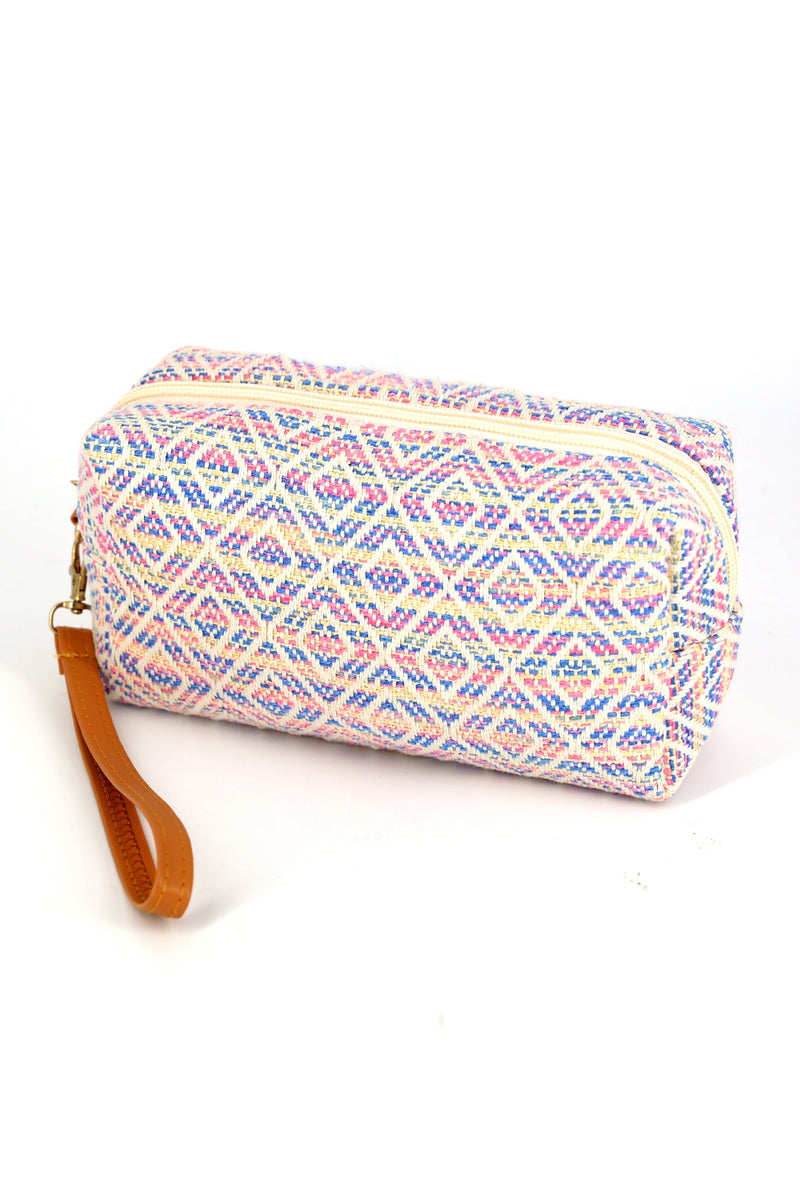 Aztec Pattern Pouch Wristlet Pink - Pack of 6