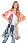 Vintage American Flag Kimono - Pack of 6