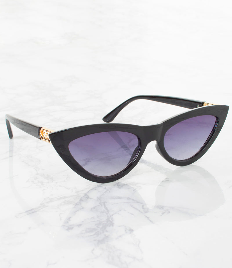 Single Color Sunglasses - MP20012AP-BLK - Pack of 6 - $3/piece
