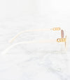 Wholesale Single Color Fashion Sunglasses - MP20012AP-WHT - Pack of 6