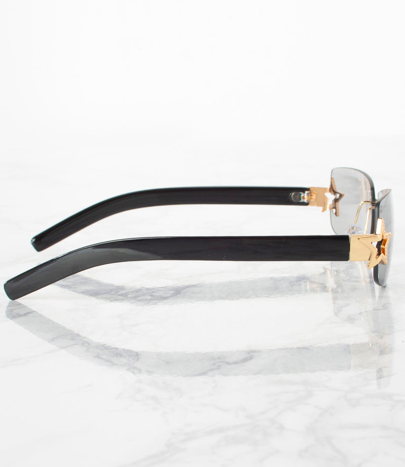 Single Color Sunglasses - MP22476AP-SMOKE - Pack of 6 - $4.25/piece