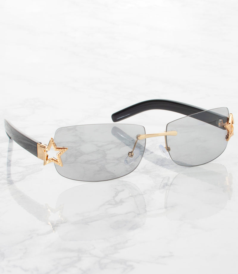 Single Color Sunglasses - MP22476AP-SMOKE - Pack of 6 - $4.25/piece