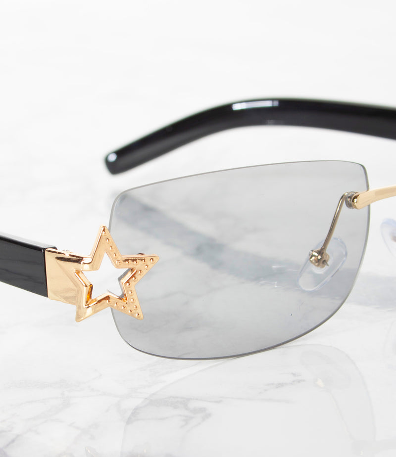 Single Color Sunglasses - MP22476AP-SMOKE - Pack of 6 - $4.25/piece
