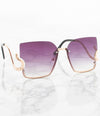 Single Color Sunglasses - M16139MC-GOLD-TO-PURPLE - Pack of 6 - $3.50/piece