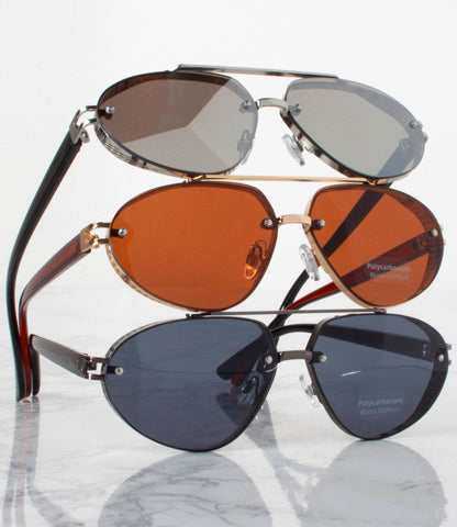 Single Color Sunglasses - HC210361-BLACK- Pack of 6 - $3.75/piece