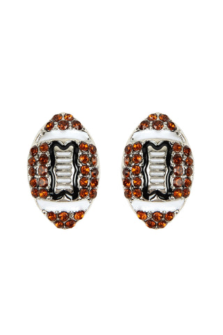 Orange Beaded Hoop Dangle Earrings - Pack of 6