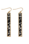 Basketball Gameday Leather Glitter Drop Earrings - Pack of 6