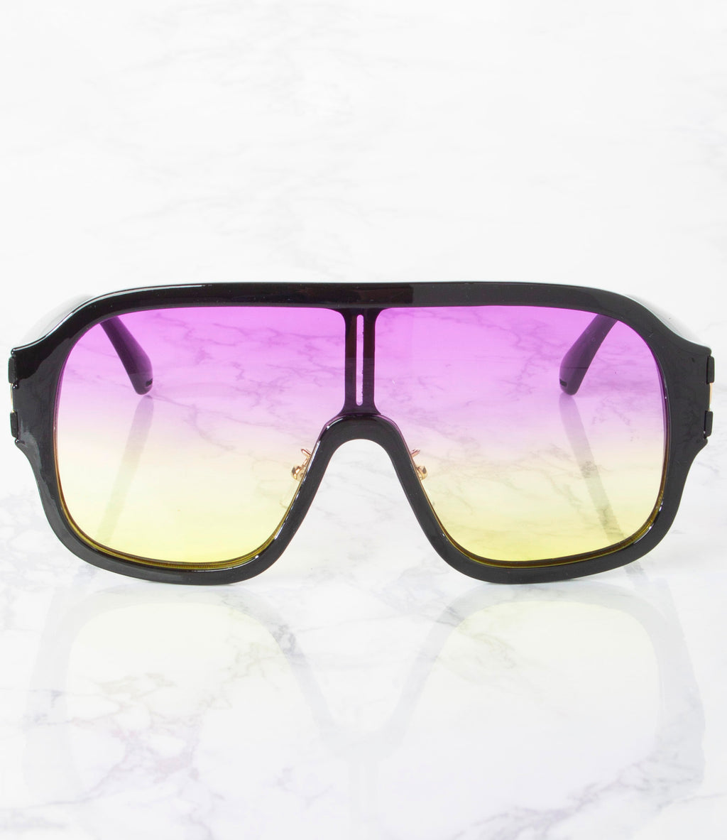 Single Color Sunglasses - P20419AP/MC-GOLD-TO-PURPLE - Pack of 6 - $3.50/piece
