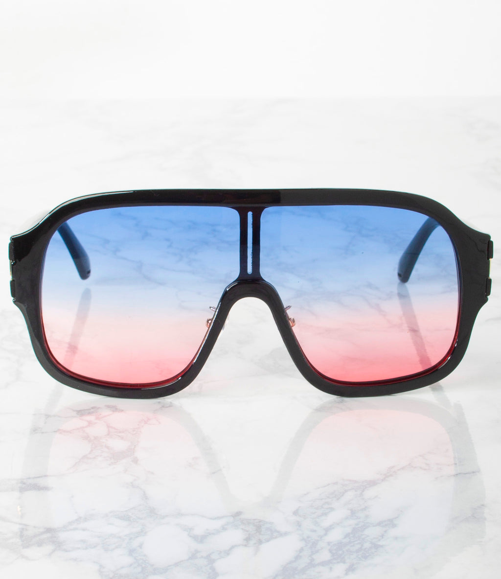 Single Color Sunglasses - P20419AP/MC-RED-TO-BLUE - Pack of 6 - $3.50/piece