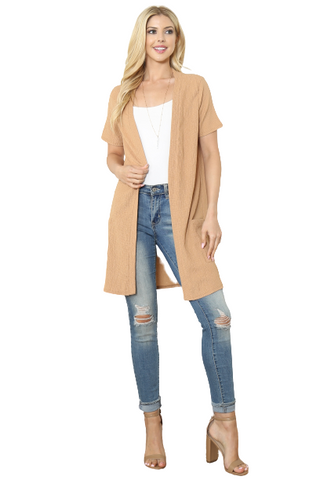 Ivory Button Down Long Cardigan - Pack of 6